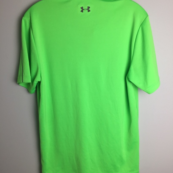 Under Armour Neon Green Polo Shirt - Picture 2 of 4